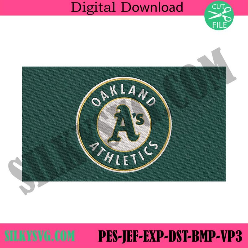 oakland-athletis-baseball-team-logo-embroidery-oakland-athletis-embroidery-download-file