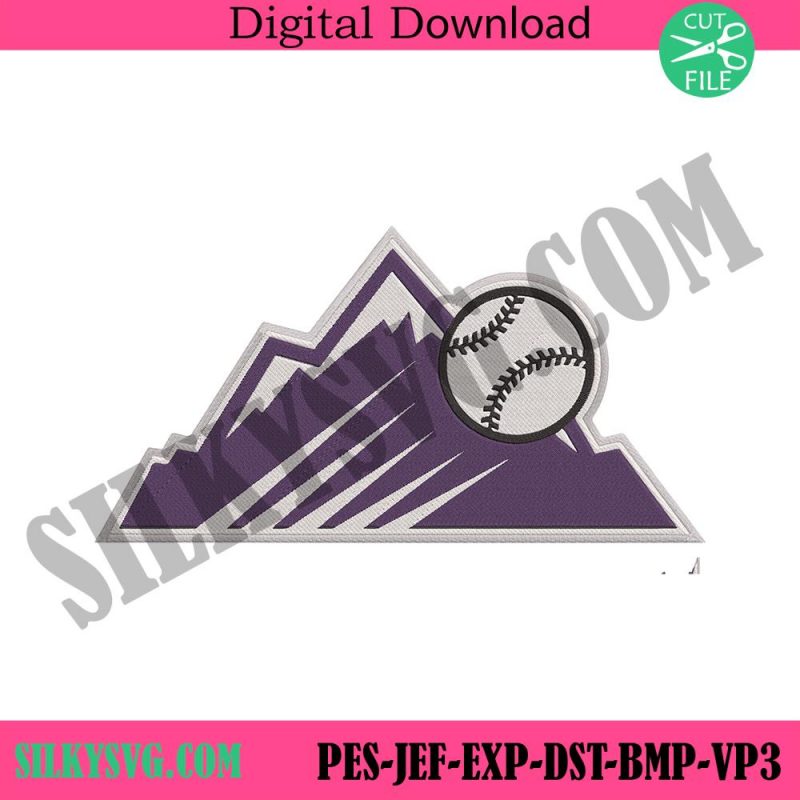 colorado-rockies-baseball-moutain-symbol-logo-machine-embroidery-digitizing