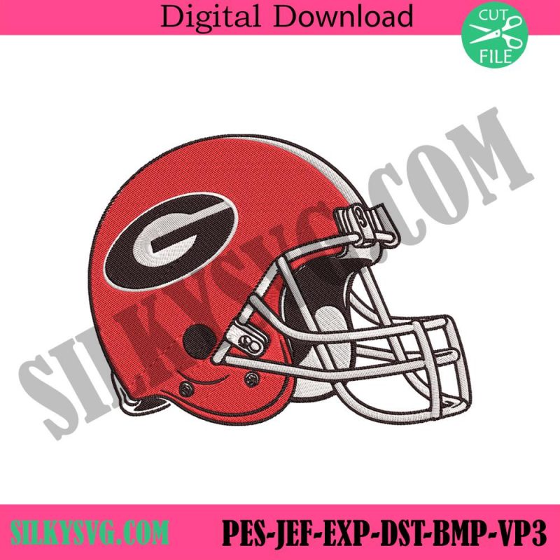 georgia-bulldogs-football-helmet-logo-machine-embroidery