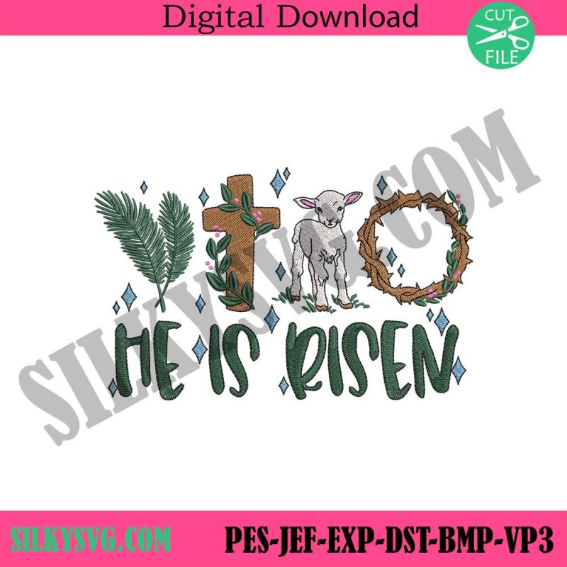 he-is-risen-posters-embroidery-instant-download-christian-he-is-risen-thorn-crown-machine-embroidery-download-desgin-digital-instant-files