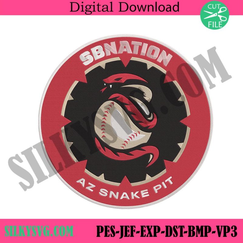 arizona-diamondbacks-pit-snake-baseball-logo-machine-embroidery-digitizing