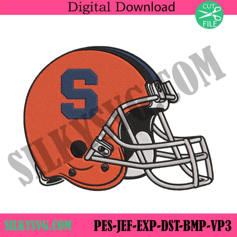 syracuse-orange-helmet-machine-embroidery-design