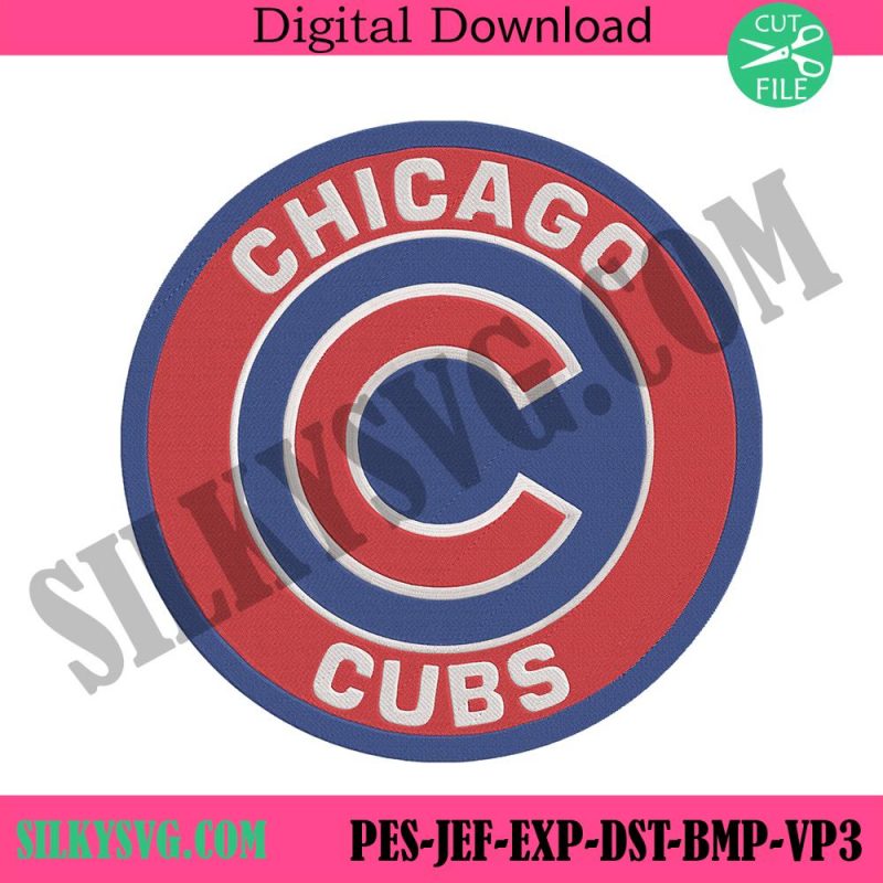 chicago-cubs-baseball-team-circle-logo-machine-embroidery-digitizing