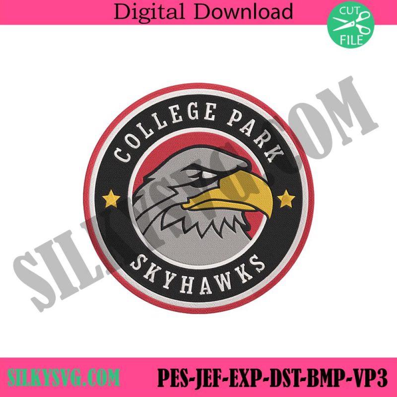 college-park-skyhawks-logo-machine-embroidery-digital-design-file-college-park-basketball-instant-design-download-skyhawks-basketball-embroidery-download-design-file