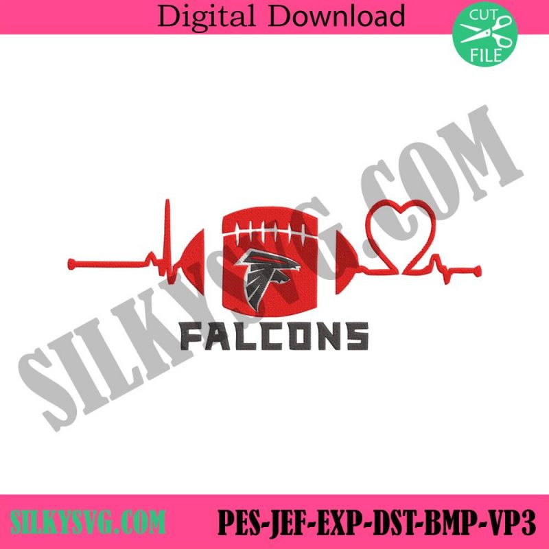 atlanta-facons-football-heart-beat-embroidery-instant-download