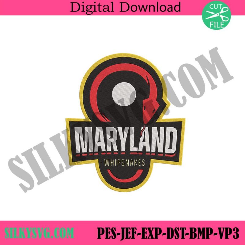 maryland-whipsnakes-pll-logo-machine-embroidery-instant-design-file-maryland-whipsnakes-lacrosse-embroidery-design-download-maryland-whipsnakes-embroidery-file