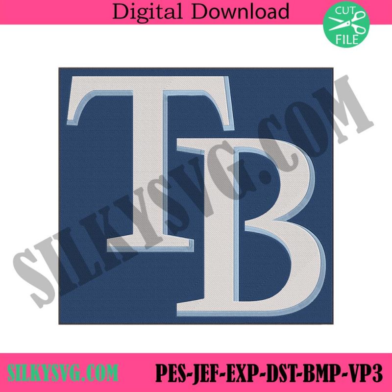 tampa-bay-rays-baseball-logo-machine-embroidery-tb-rays-symbol-logo-embroidery-design