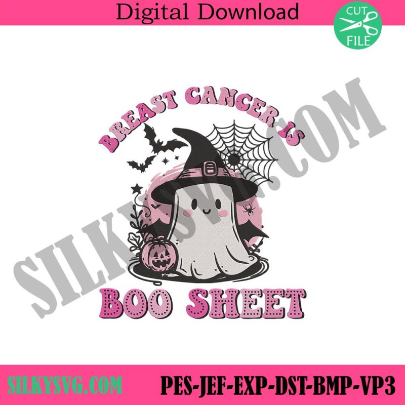 beast-cancer-is-boo-sheet-embroidery-file-breast-cancer-ghost-machine-embroidery-instant-download-world-breast-cancer-embroidery-digital-design-download