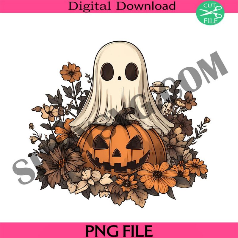 halloween-png-spooky-ghost-autumn-sublimation-design-fall-png-pumpkins-leaves-png