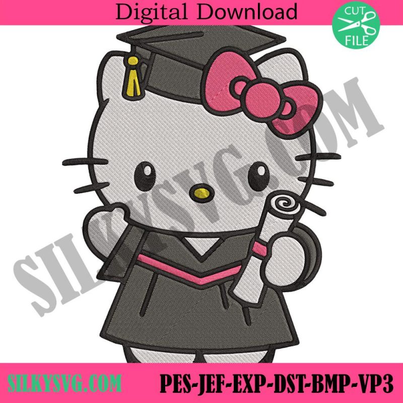 graduate-hello-kitty-embroidery-senior-embroidery