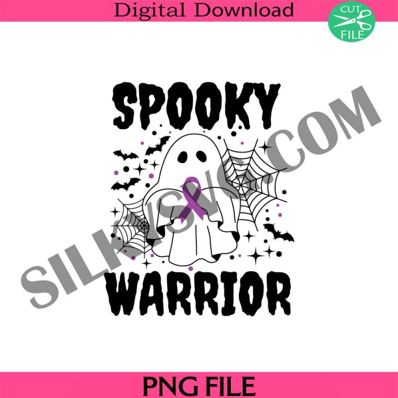 spooky-warrior-svg-itp-awareness-svg-itp-ribbon-svg-cancer-awareness-svg-halloween-svg-spooky-season-svg-ghost-cancer-svg