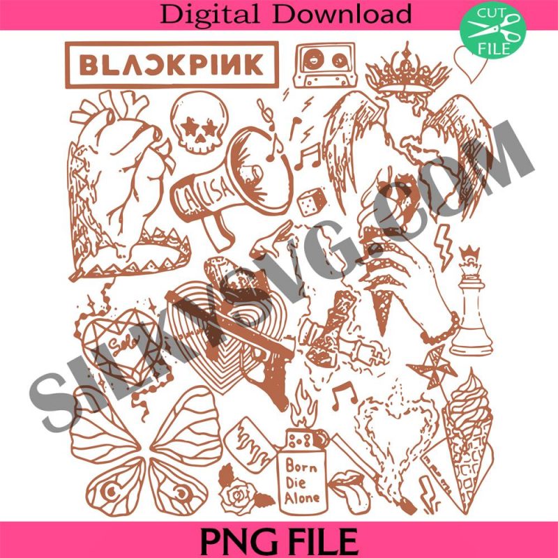 blackpink-kpop-doodle-art-png-vintage-blackpink-merch-png-album-lyrics-art-tattoo-png-retro-blackpink-tour-png-blackpink-png