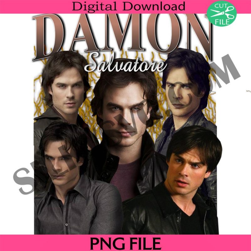 damon-salvatore-vintage-washed-png-the-vampire-diaries-homage-teefunny-png-for-women