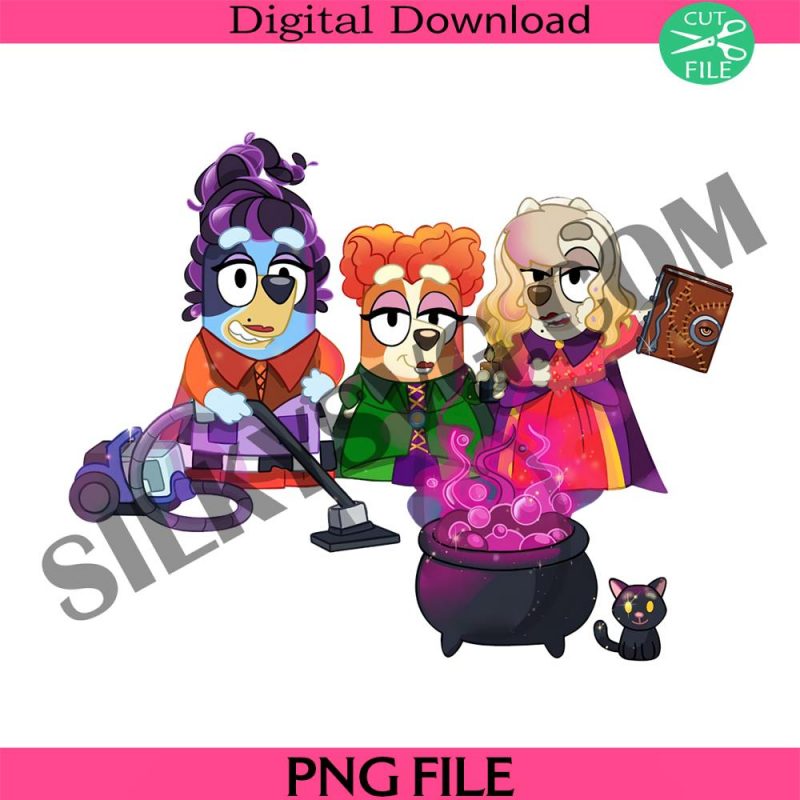 bluey-hocus-pocus-png-bluey-sanderson-sisters-png-bluey-halloween-witch-png