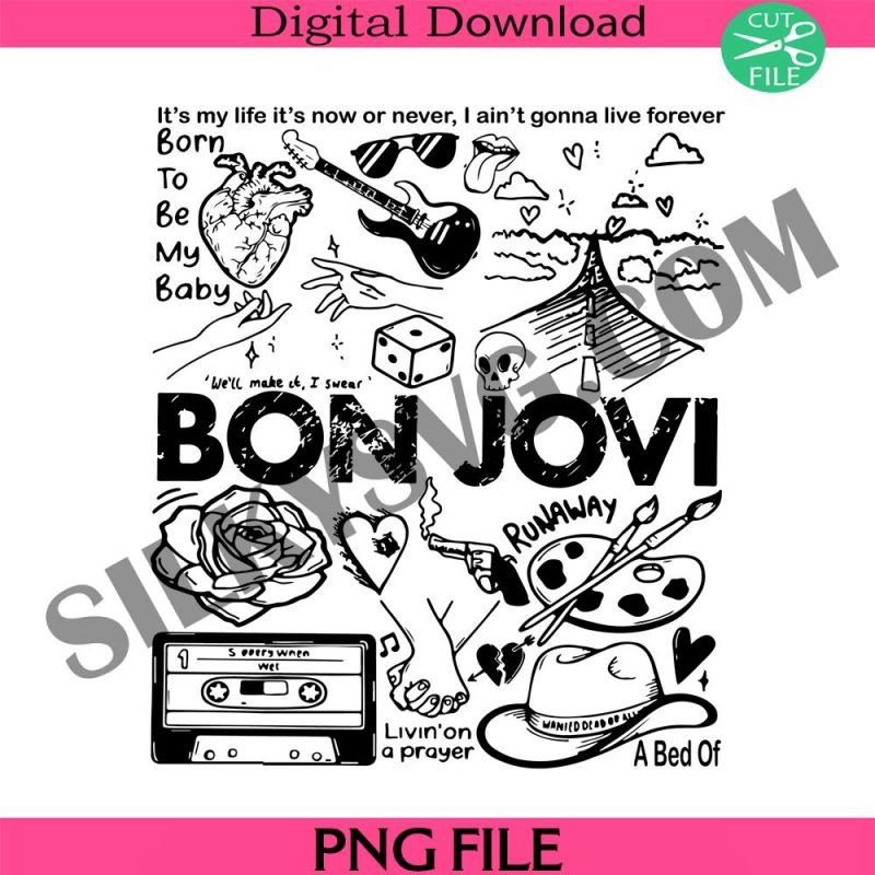 bon-jovi-doodle-art-png-vintage-bon-jovi-album-lyric-art-tattoo-png-hoodie-tour-2023-concert-png-born-to-be-my-baby-png-bon-jovi-png