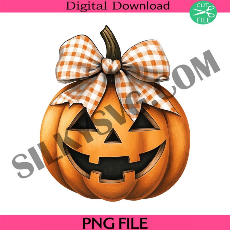 pumpkin-lantern-png-jack-o-lantern-png-halloween-bow-png-checkered-bow-png-spooky-pumpkin-png-pumpkin-png-halloween-png-horror-png