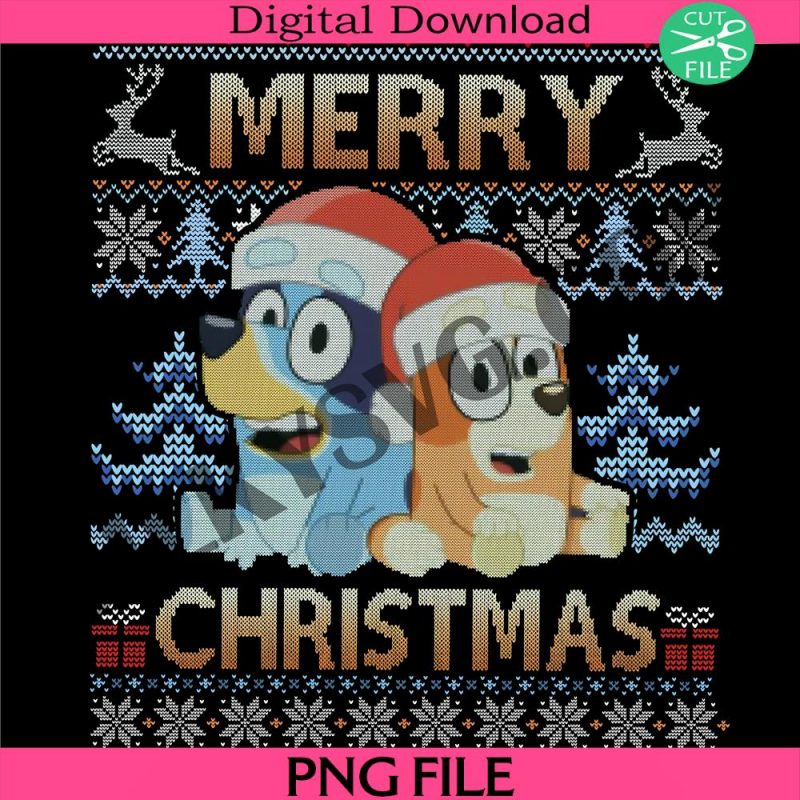 bluey-ugly-merry-christmas-2023-png-bluey-christmas-blue-dog-christmas-bluey-and-bingo-png