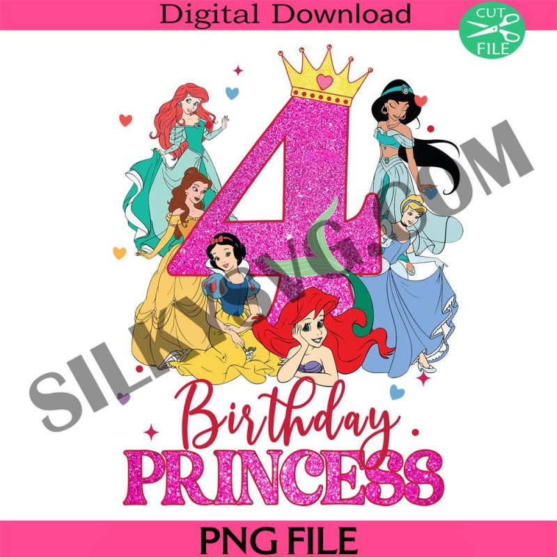 birthday-princess-png-my-4th-birthday-png-happy-birthday-png-birthday