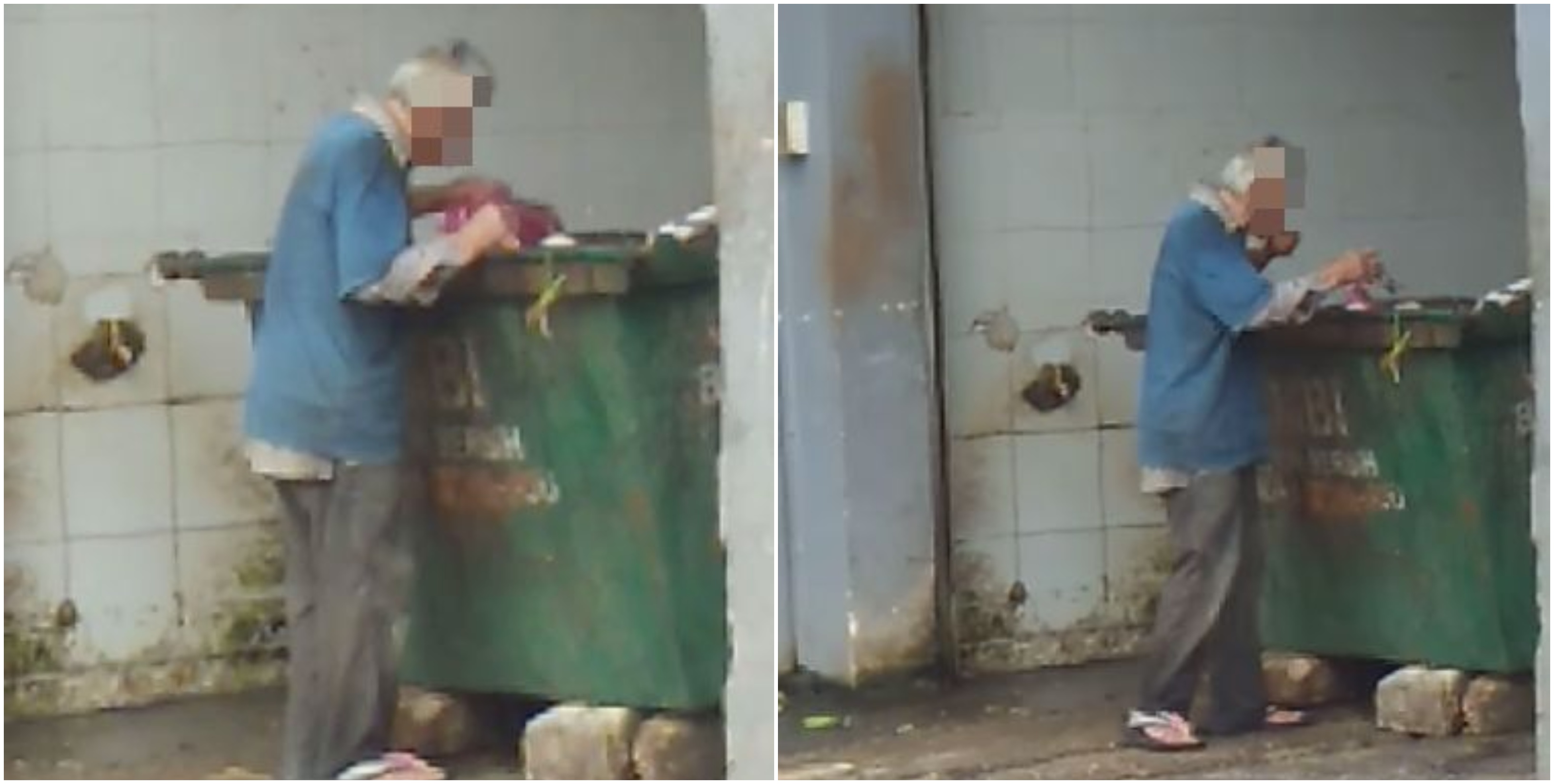 "Dia Ambil Makanan Dari Tong Sampah", Video Warga Emas ...