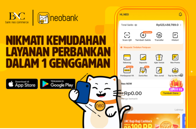 aplikasi penghasil uang Neo bank