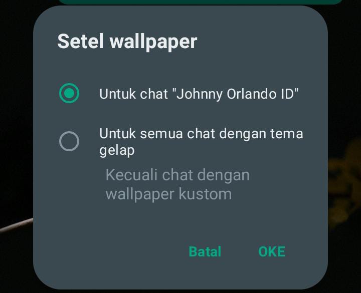 pengaturan wallpaper whatsapp