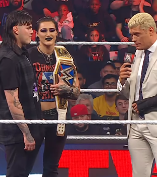 The Judgement Day receives a warning from Cody Rhodes, who insults a new member