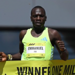 Emmanuel Wanyonyi, 19, sets a road mile world record during his competitive debut.