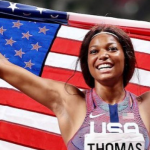 Gabby Thomas hopes the Paris Olympics will accelerate the path to a prosperous future.
