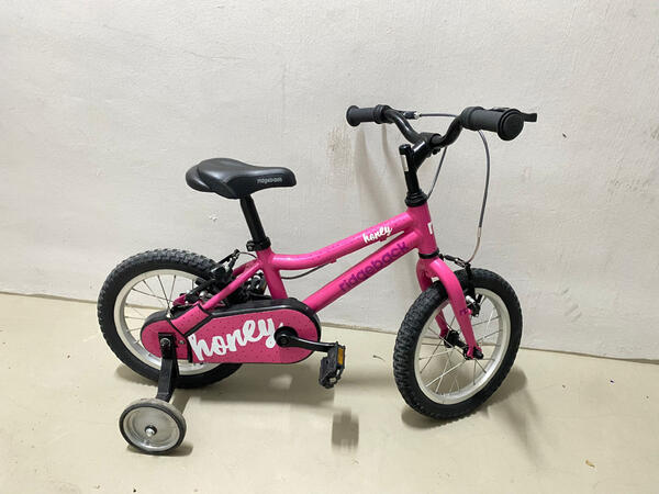 Ridgeback Honey 14" Girls Kid Bike - Pink | Togoparts Rides