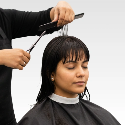 Hair cut  – service offered by Business in Vellore