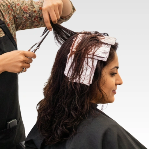 Hair cut and colour – service offered by Business in Mysuru