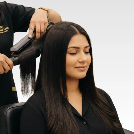Hair ironing – service offered by Business in Chennai