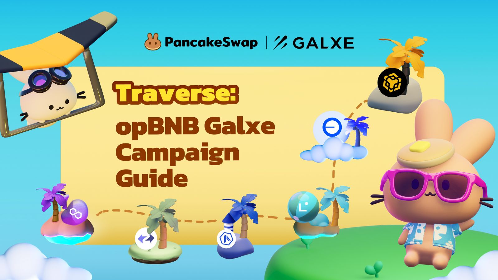 PancakeSwap's Traverse the Treasure Islands opBNB Galxe Campaign