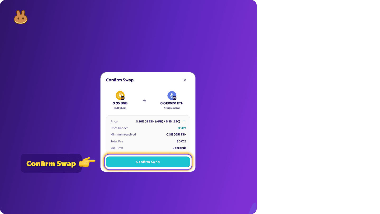 一键式跨链兑换现已直接内置于您的PancakeSwap 中，由Across 提供支持| PancakeSwap