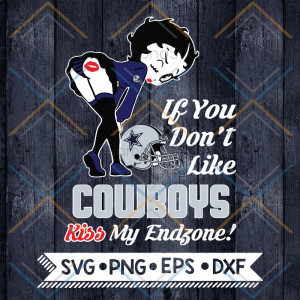 Betty Boop Svg, If You Don't Like Cowboys Kiss My Endzone Svg, Dallas