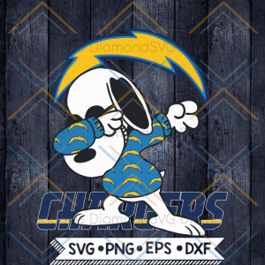Los Angeles Chargers Snoopy Dabbing Svg, NFL Svg, Football Svg, Cricut File, Svg