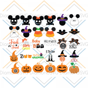 Halloween Svg, Bundle, Svg, Pumpkin Svg, Disney Halloween Svg, Cricut File