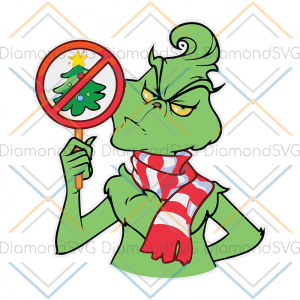 Grinch Not Xmas Tree Svg, The Grinch Svg, Dxf, Png Digital, Christmas