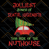 Jolliest Bunch Of Dental Hygienists This Side Of The Nuthouse Svg, Christmas svg Digital Download