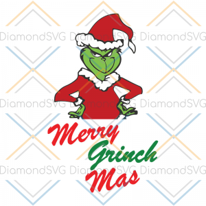 Merry Grinch Mas Christmas Svg, Grinch Svg, Dxf, Png Digital,