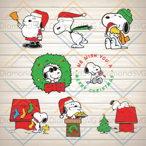 Snoopy Christmas Svg, Snoopy Christmas Eps, Snoopy Christmas Dxf and