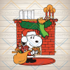 Snoopy and Woodstock Satan Claus Svg, Christmas Png Digital Download