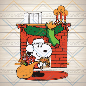 Snoopy and Woodstock Satan Claus Svg, Christmas Png Digital Download,