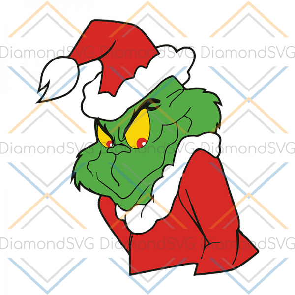 The Grinch Patch Christmas Svg, The Grinch Svg, Dxf, Png Digital