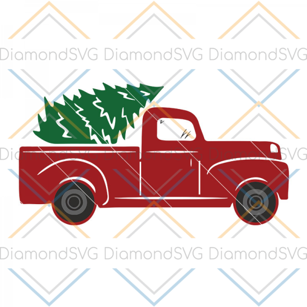 Truck Xmas Tree Truck svg, and Tree Digital SVG file