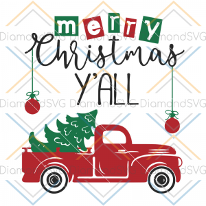Vintage Christmas truck svg, Merry Christmas svg Merry Digital Download