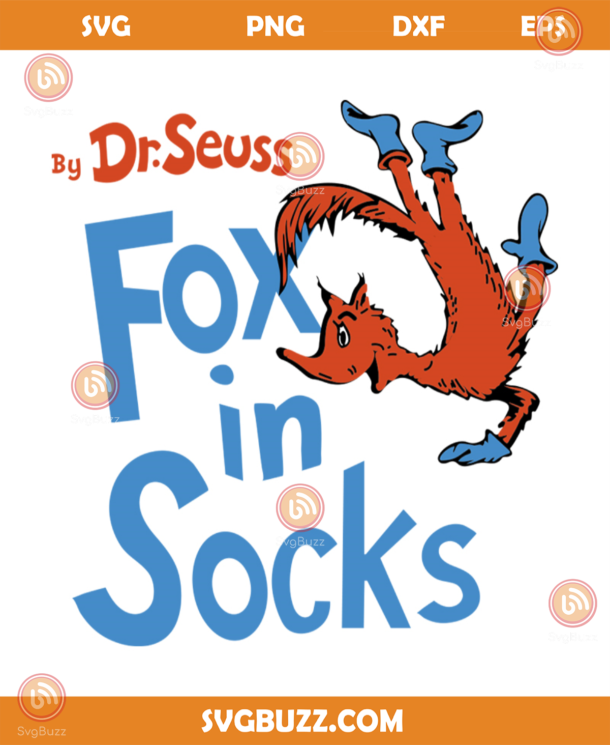 Fox in socks svg, trending svg, dr seuss svg, fox svg, socks svg, dr