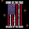 Home of the free because of the brave svg IN01092020