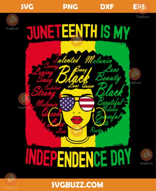 Juneteenth is my independence day svg TD26082020