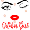 October girl eyes svg BD11082020